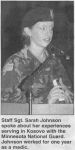 11/18/2004 Olivia Times-Journal: Sarah Johnson speaks at BOLD Veterans' Day program