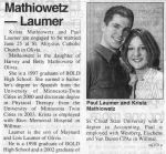 3/31/2005: Olivia Times-Journal:  Paul Laumer