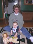Grandma K & Mav hanging out