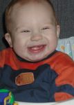 Maverick showing off all his teeth!