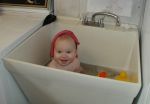 One of Mav's favorite things to do- Bath time!