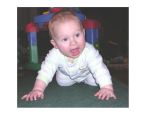 Not crawling yet, but it won't be long!
9 months old