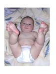 Being a monkey and playing with his toes