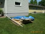 The tower will be located behind the garage